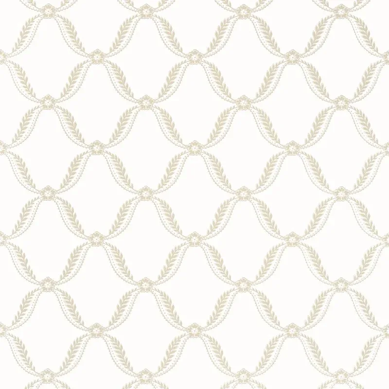 Tate Trellis Beige Thibaut wallpaper by Wallpaper Twins