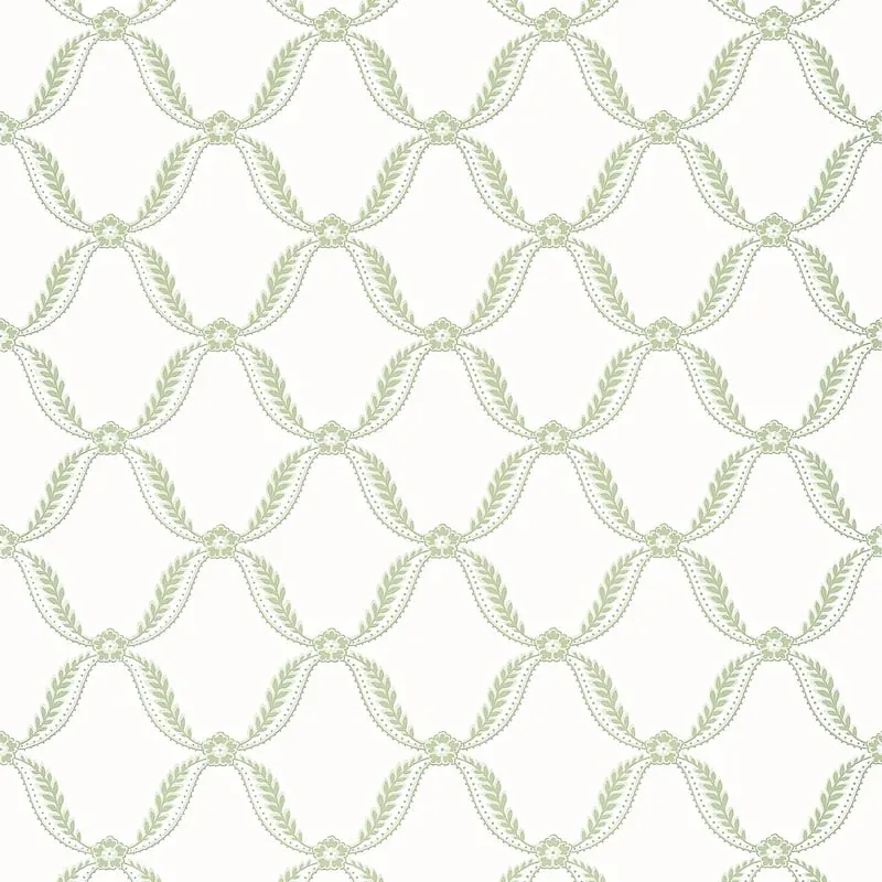 Tate Trellis Green Thibaut wallpaper by Wallpaper Twins