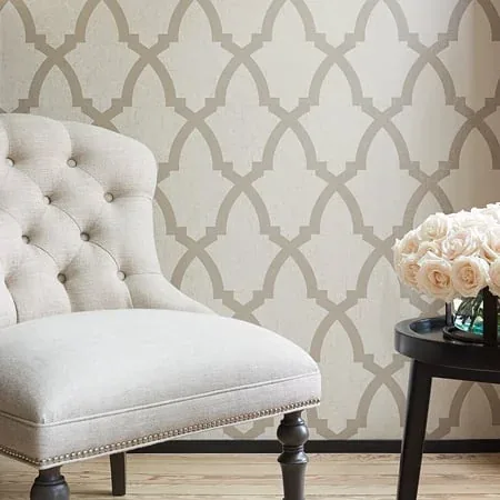Brock Trellis Neutral Thibaut wallpaper by Wallpaper Twins