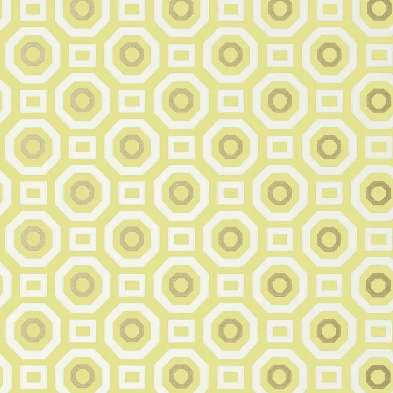 Zane Metallic Gold on Citron Thibaut wallpaper by Wallpaper Twins