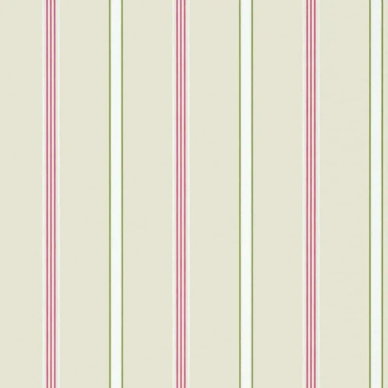 Dawson Stripe Pink and Green Thibaut wallpaper by Wallpaper Twins