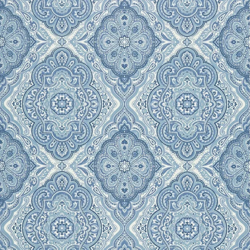Sterling Blue and White Thibaut wallpaper by Wallpaper Twins