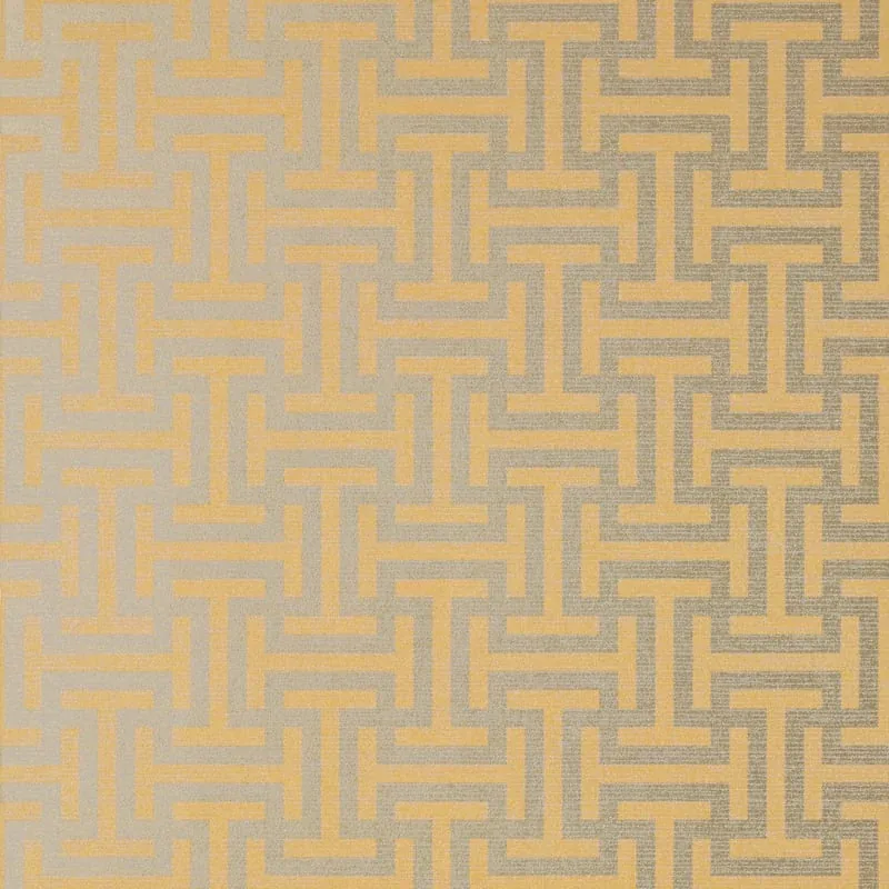 Rymann Metallic Gold and Silver Thibaut wallpaper by Wallpaper Twins