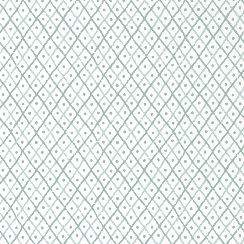 Mini Trellis Robin's Egg Thibaut wallpaper by Wallpaper Twins