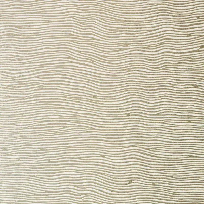 Onda Metallic Gold on Cream Thibaut wallpaper by Wallpaper Twins