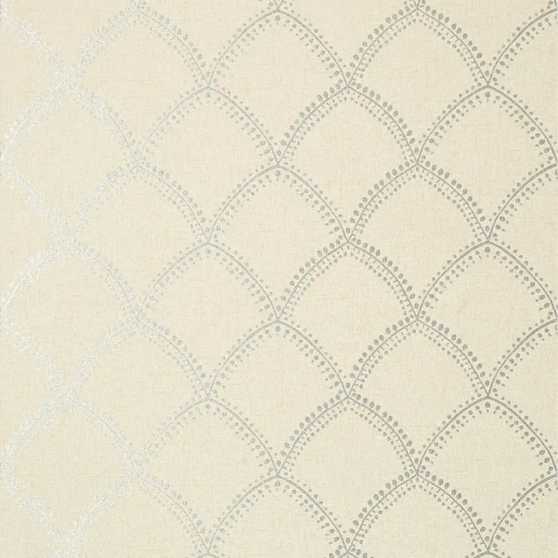 Burmese Metallic on Beige Thibaut wallpaper by Wallpaper Twins