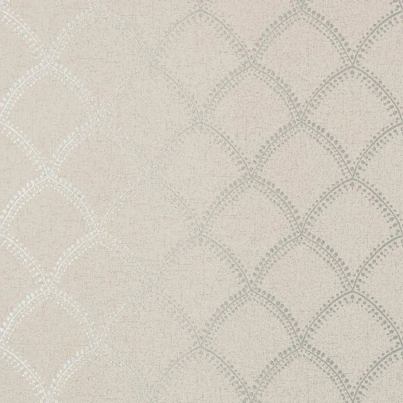 Burmese Metallic on Taupe Thibaut wallpaper by Wallpaper Twins