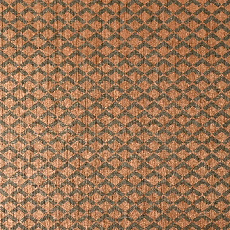 Cashiers Charcoal and Metallic Copper Thibaut wallpaper by Wallpaper Twins
