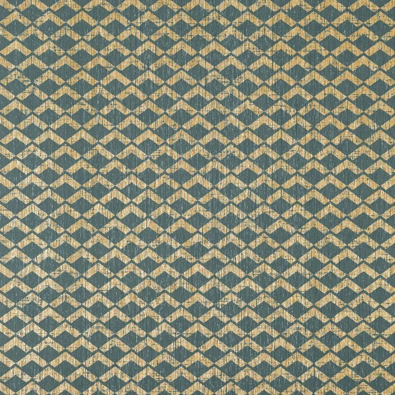 Cashiers Metallic Gold and Teal Thibaut wallpaper by Wallpaper Twins