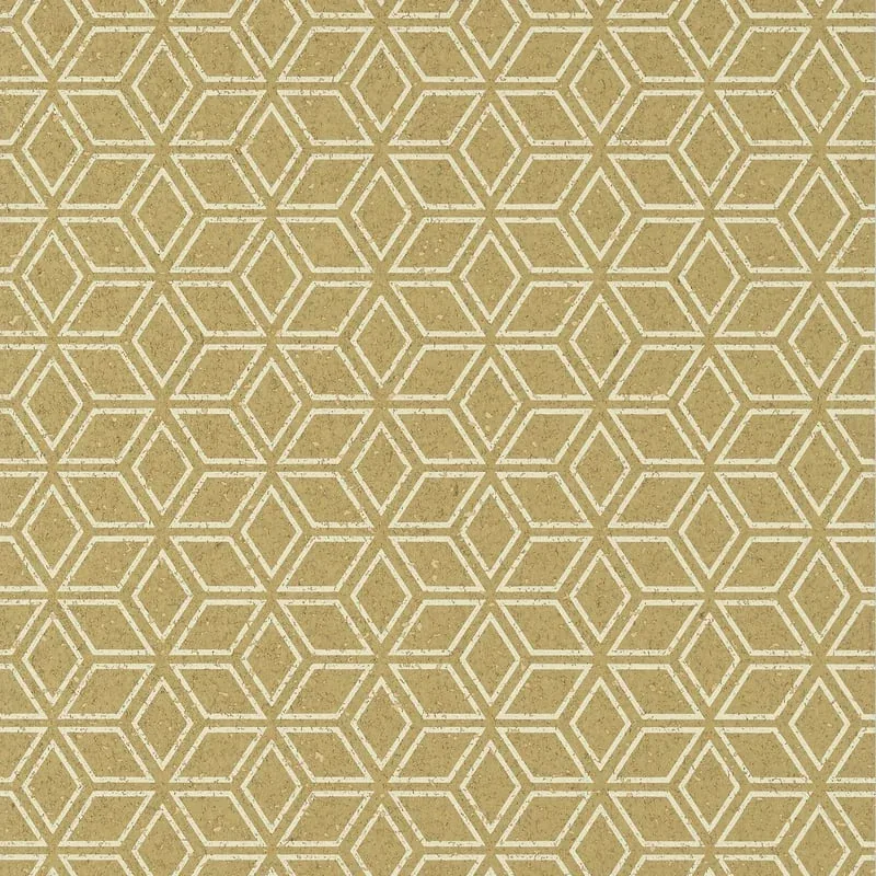 Legrelle Cork Metallic Gold Thibaut wallpaper by Wallpaper Twins
