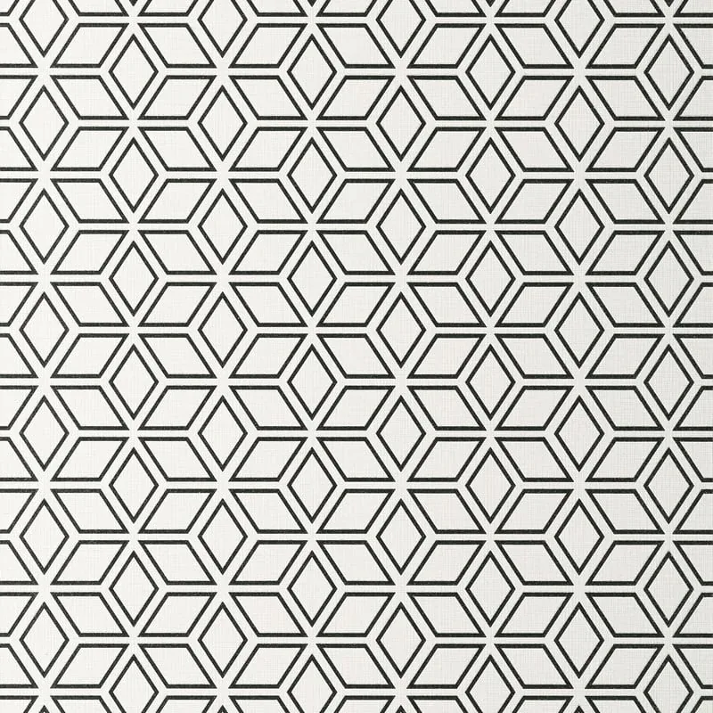 Legrelle Bead Black and White Thibaut wallpaper by Wallpaper Twins