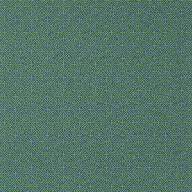 Arlen Trellis Emerald and Navy Thibaut wallpaper by Wallpaper Twins