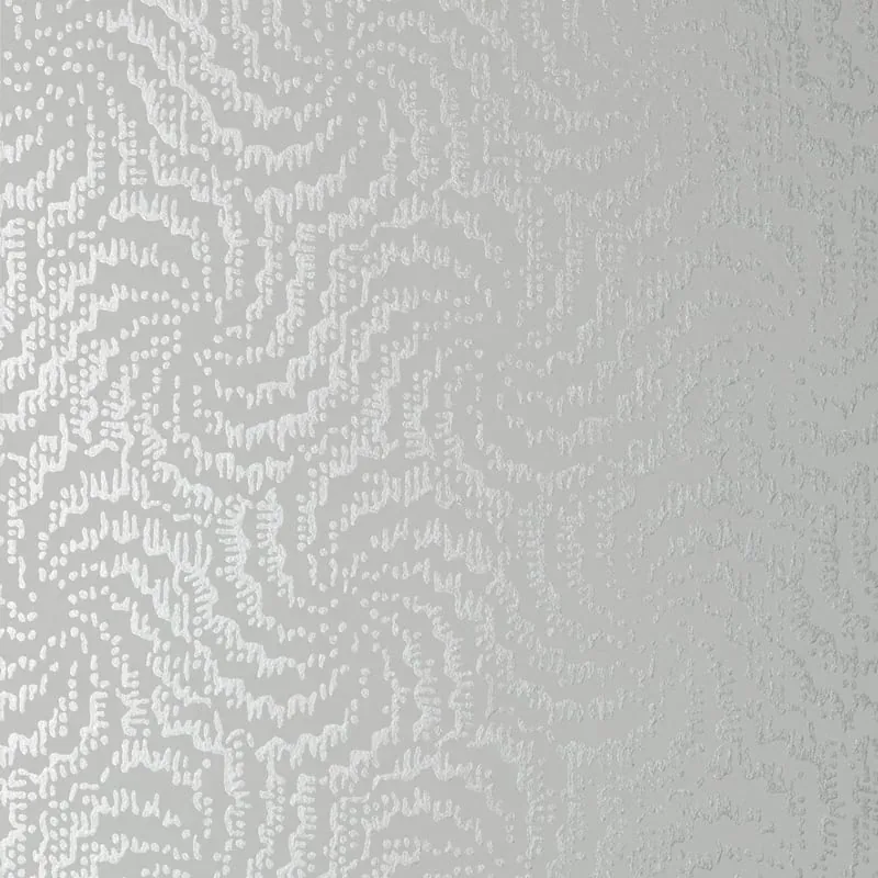 Cirrus Metallic Silver on Grey Thibaut wallpaper by Wallpaper Twins