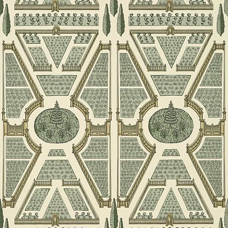 Aerial Garden Sage Thibaut wallpaper by Wallpaper Twins