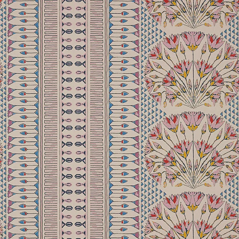 Cairo Pink and Coral Thibaut wallpaper by Wallpaper Twins