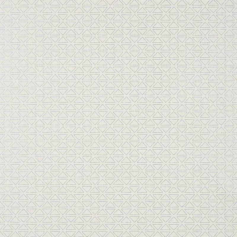 Pyramid Metallic Silver on Flax Thibaut wallpaper by Wallpaper Twins