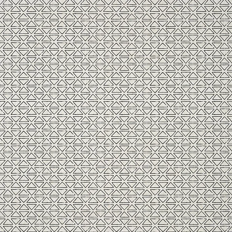 Pyramid Black on Flax Thibaut wallpaper by Wallpaper Twins