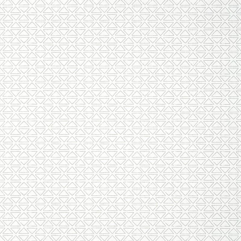 Pyramid Grey on White Thibaut wallpaper by Wallpaper Twins