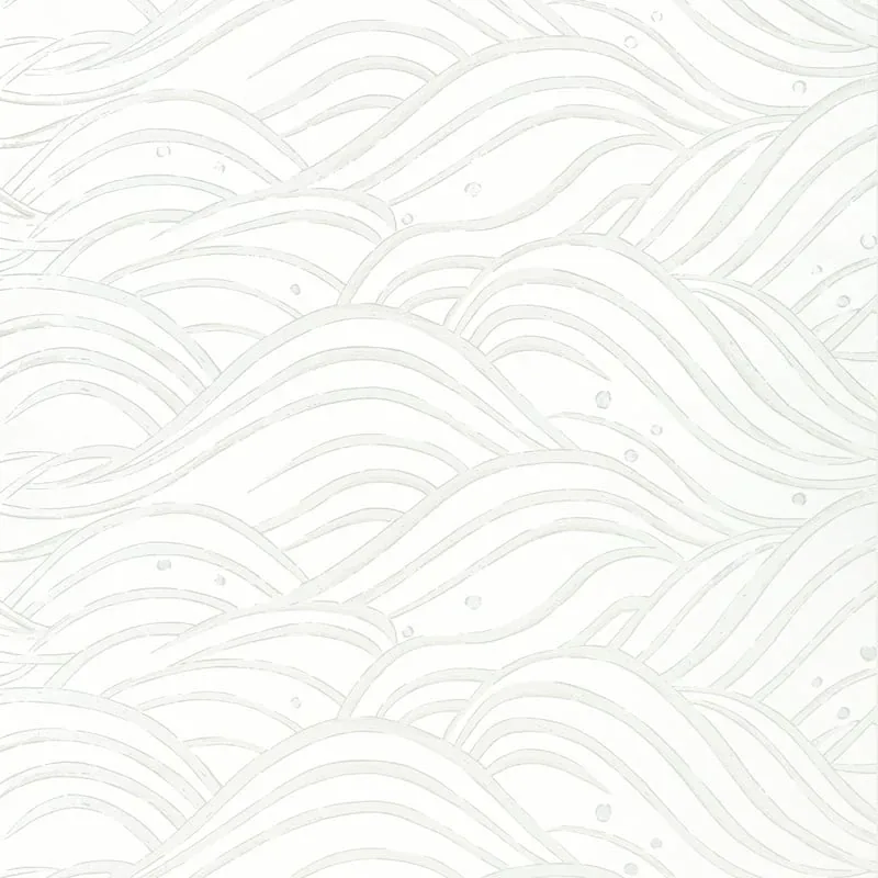 Waves Pearl Thibaut wallpaper by Wallpaper Twins