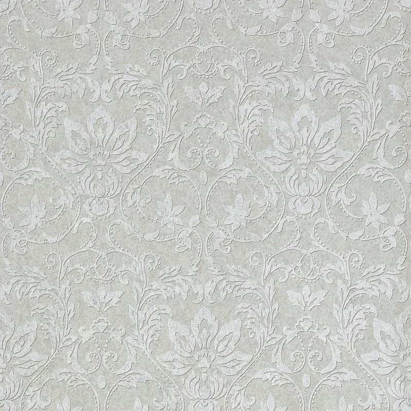 Kalynn Metallic Silver on Grey Thibaut wallpaper by Wallpaper Twins