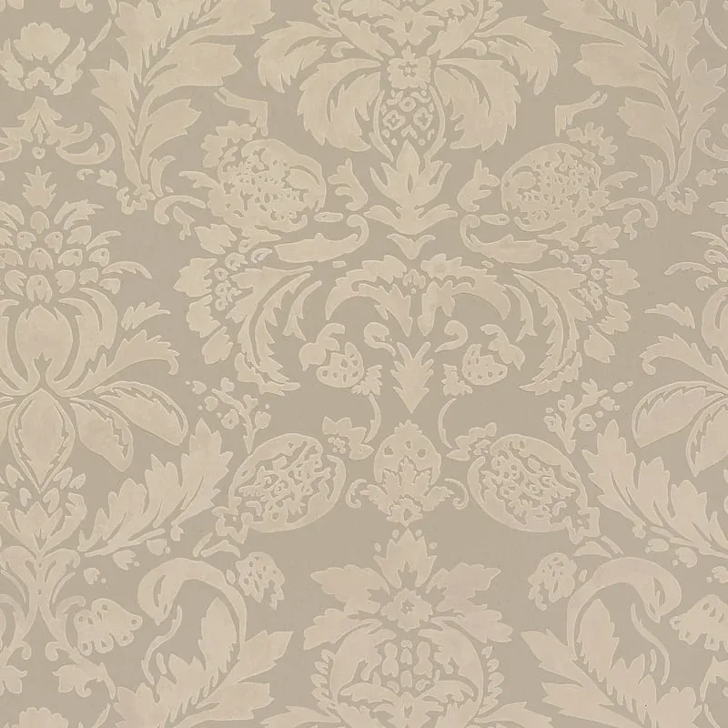 Lyndon Damask Taupe Thibaut wallpaper by Wallpaper Twins