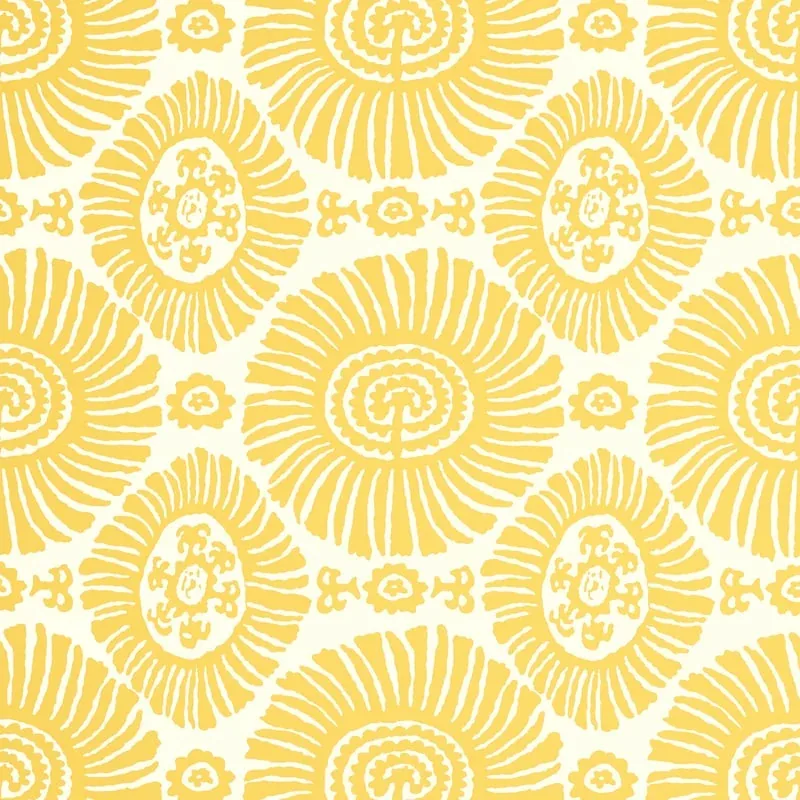 Solis Yellow Thibaut wallpaper by Wallpaper Twins