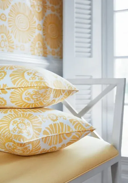 Solis Yellow Thibaut wallpaper by Wallpaper Twins