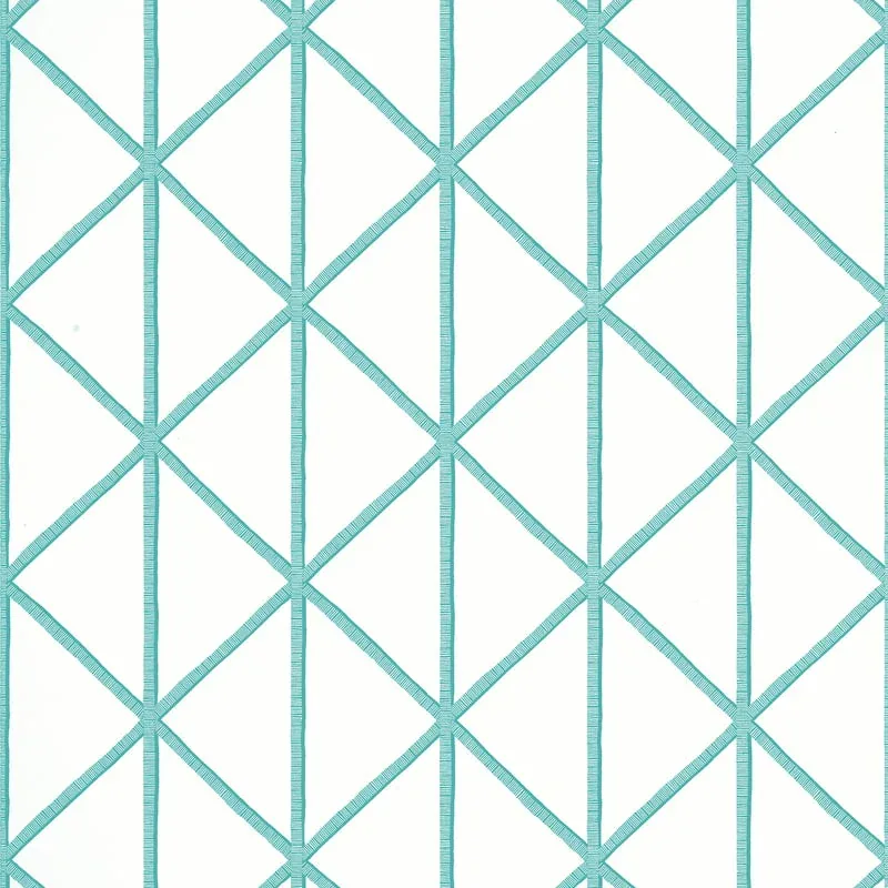 Box Kite Turquoise Thibaut wallpaper by Wallpaper Twins