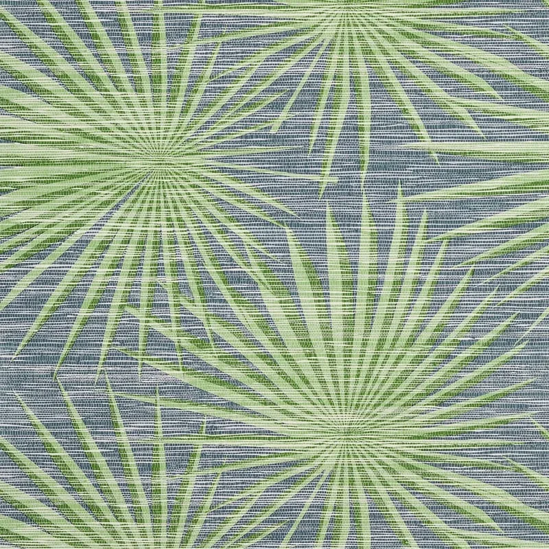 Palm Frond Navy and Green Thibaut wallpaper by Wallpaper Twins