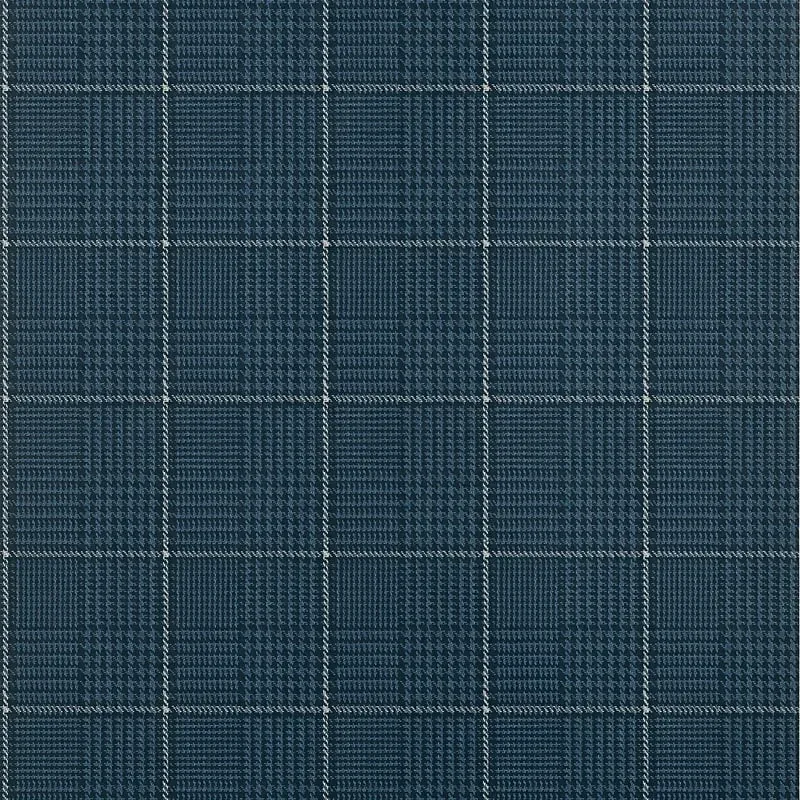 Grassmarket Check Navy Thibaut wallpaper by Wallpaper Twins