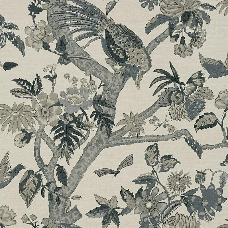 Coromandel Grey Thibaut wallpaper by Wallpaper Twins