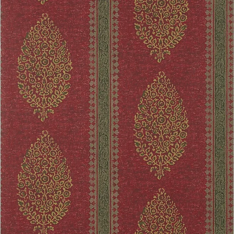 Chappana Red Thibaut wallpaper by Wallpaper Twins