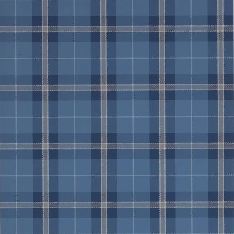 Winslow Plaid Navy Thibaut wallpaper by Wallpaper Twins