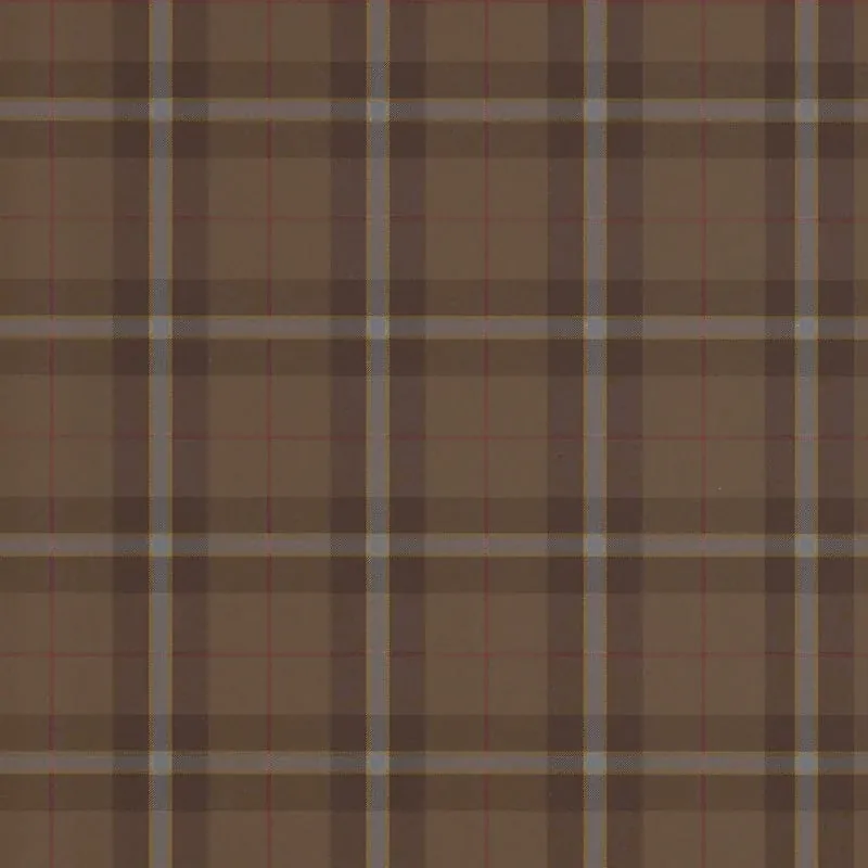 Winslow Plaid Chestnut Thibaut wallpaper by Wallpaper Twins
