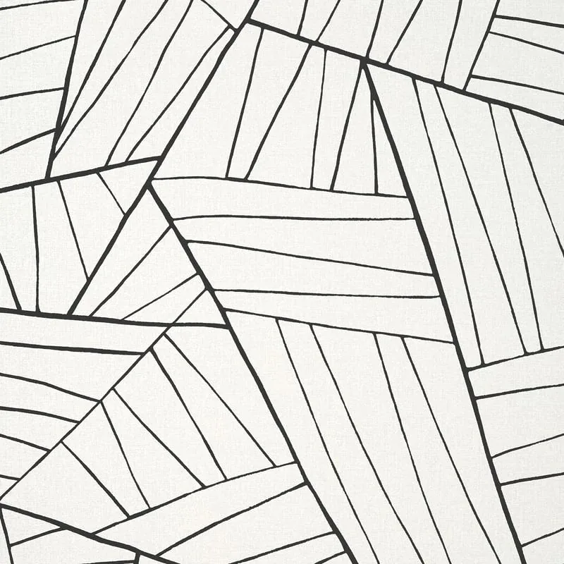 Jordan Black on White Thibaut wallpaper by Wallpaper Twins