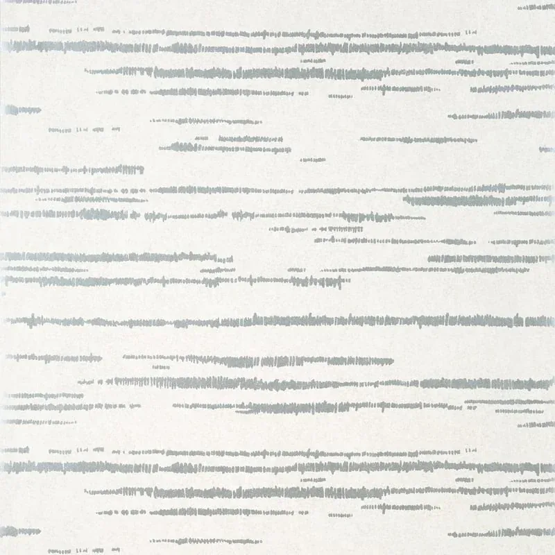 Echo Metallic Silver on White Thibaut wallpaper by Wallpaper Twins