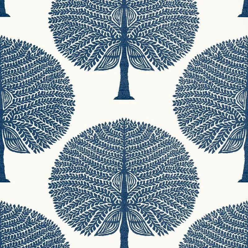 Mulberry Tree Navy Thibaut wallpaper by Wallpaper Twins