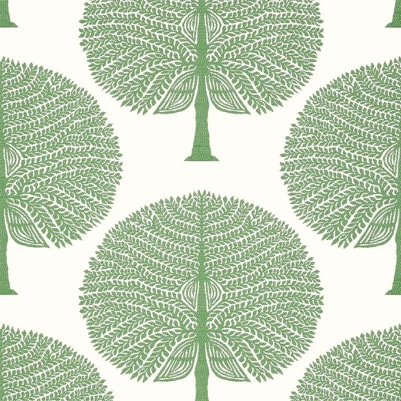 Mulberry Tree Green Thibaut wallpaper by Wallpaper Twins