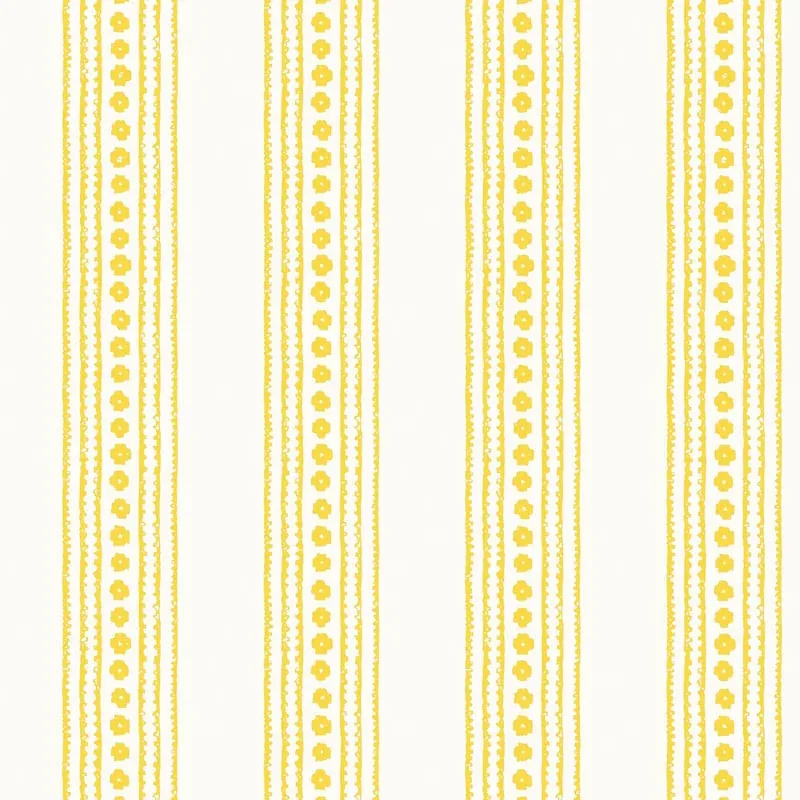 New Haven Stripe Yellow Thibaut wallpaper by Wallpaper Twins