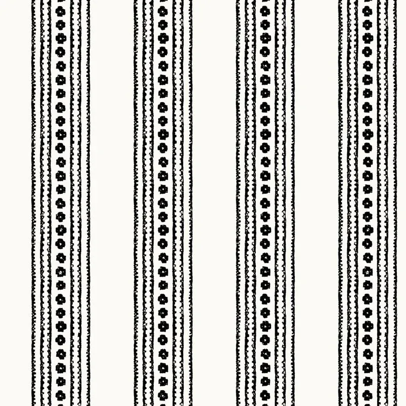 New Haven Stripe Black Thibaut wallpaper by Wallpaper Twins