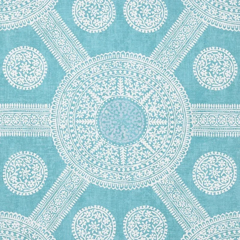 Stonington Turquoise Thibaut wallpaper by Wallpaper Twins