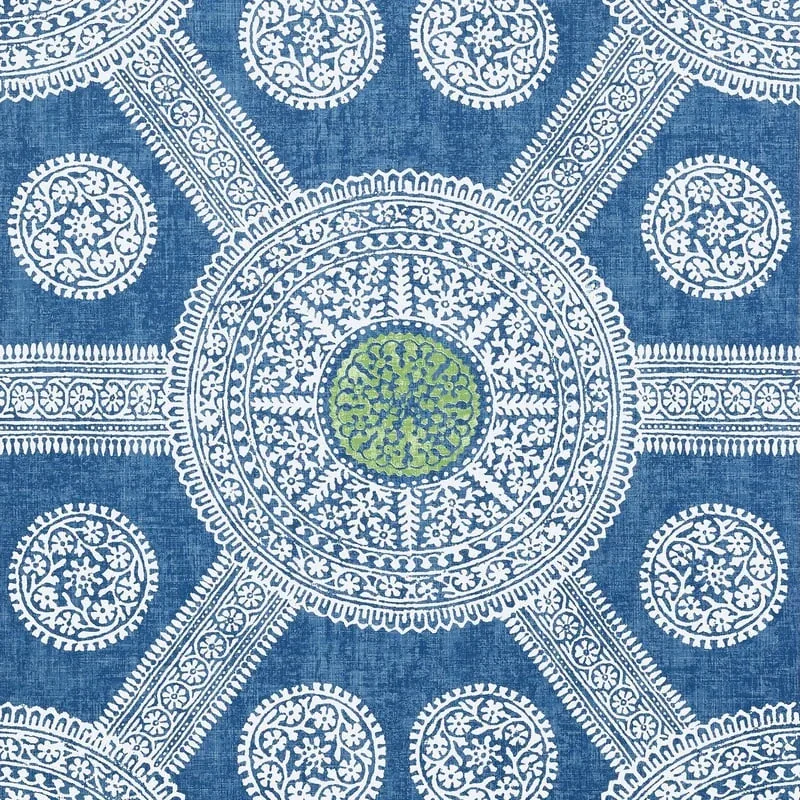 Stonington Blue and Green Thibaut wallpaper by Wallpaper Twins