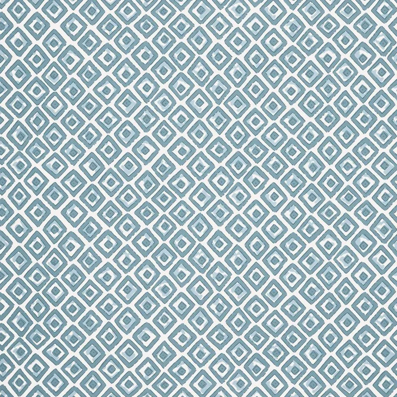 Indian Diamond Spa Blue Thibaut wallpaper by Wallpaper Twins