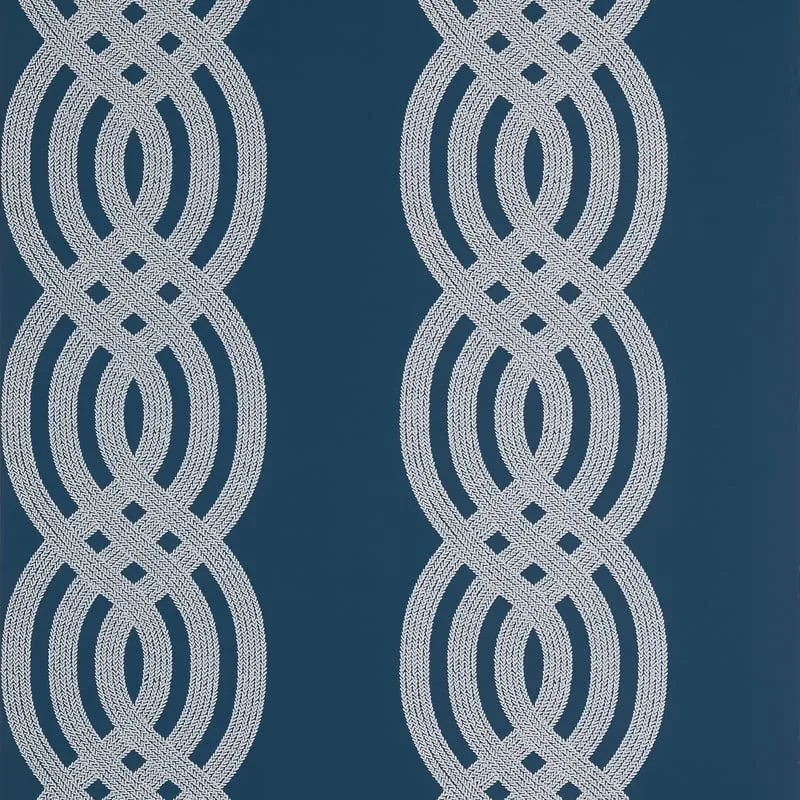 Braid Navy Thibaut wallpaper by Wallpaper Twins