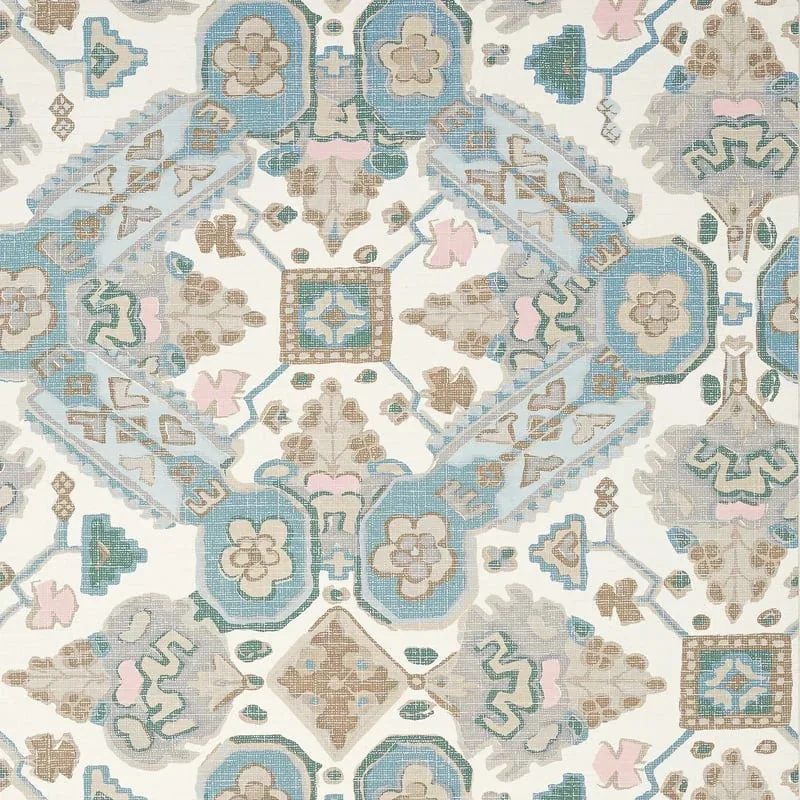 Persian Carpet Spa Blue Thibaut wallpaper by Wallpaper Twins