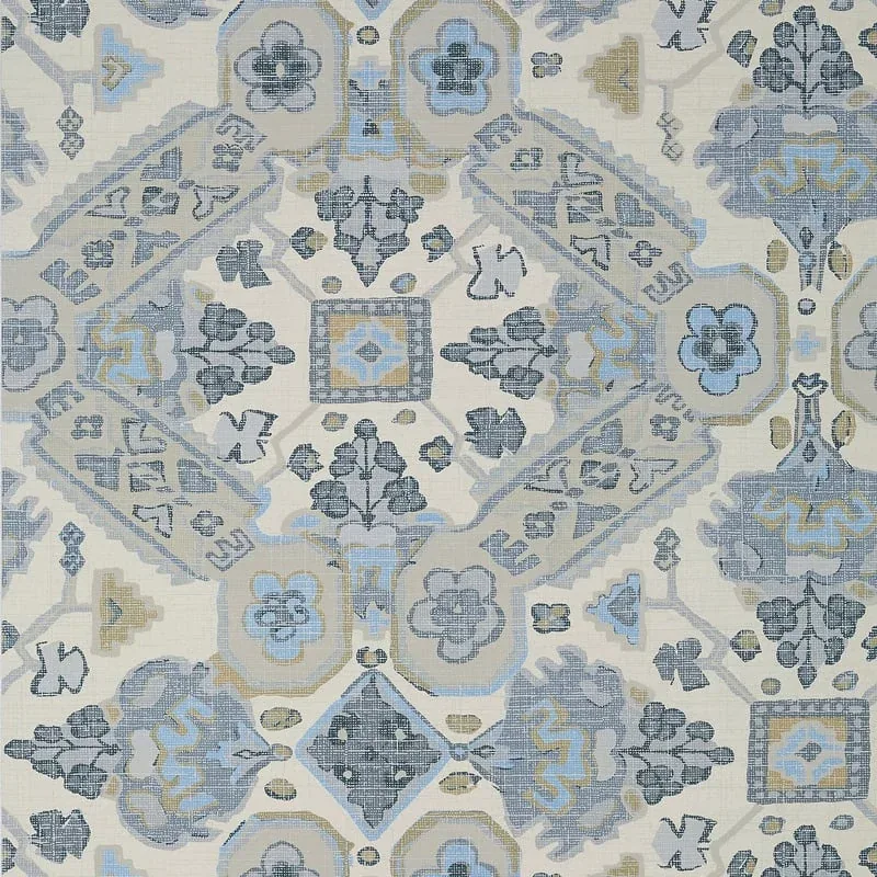 Persian Carpet Grey and Beige Thibaut wallpaper by Wallpaper Twins