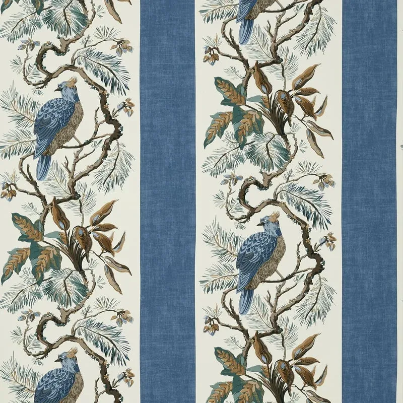 Williamson Blue Thibaut wallpaper by Wallpaper Twins
