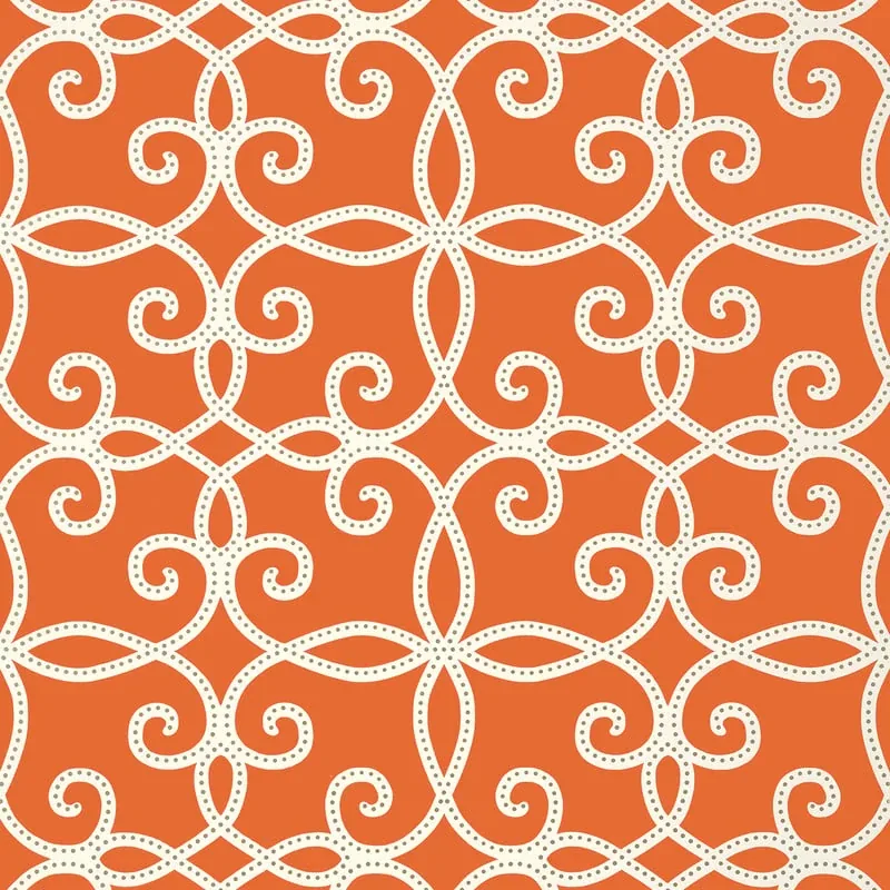 Kendall Persimmon Thibaut wallpaper by Wallpaper Twins