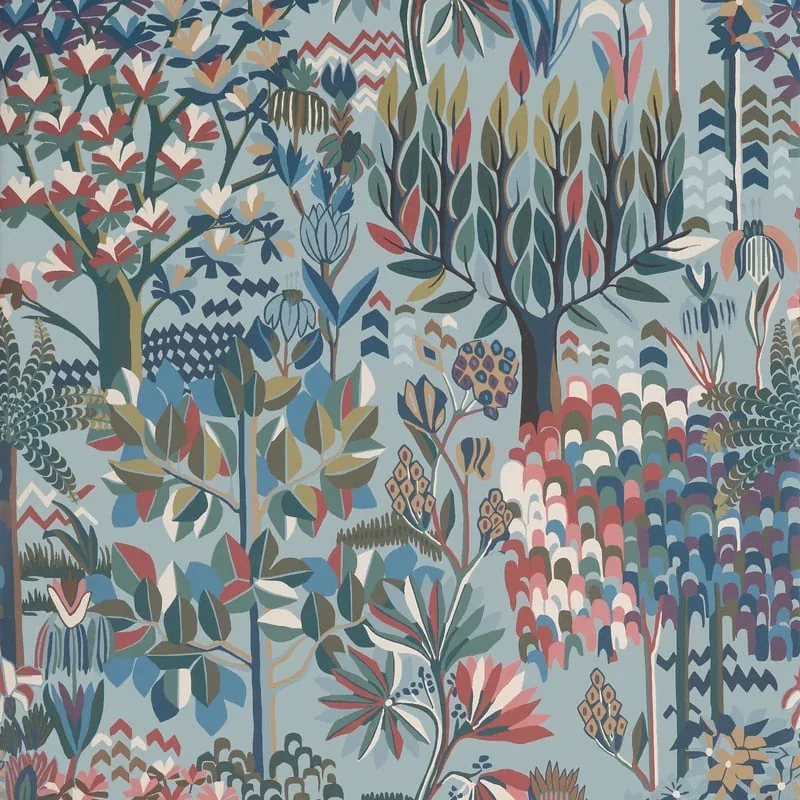 Alpine Spa Blue Thibaut wallpaper by Wallpaper Twins