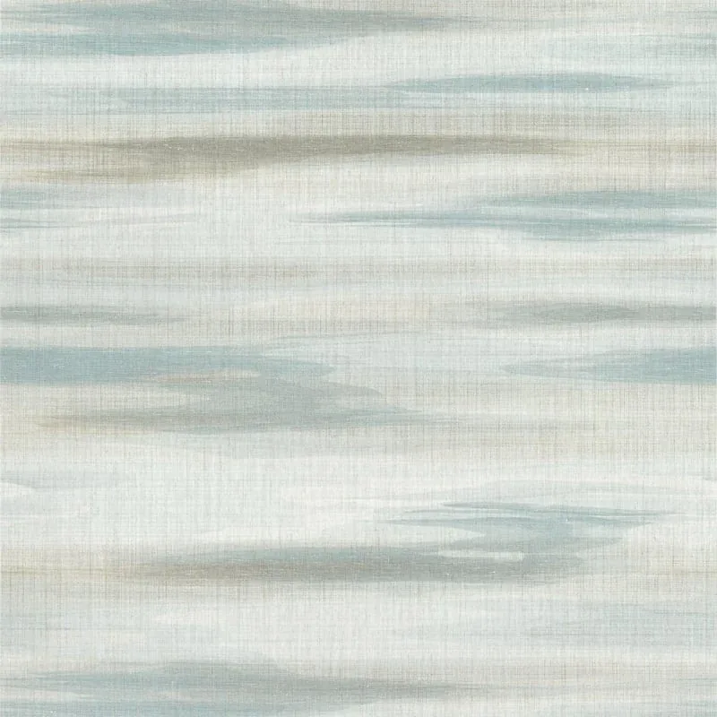 Equinox Spa Blue and Beige Thibaut wallpaper by Wallpaper Twins